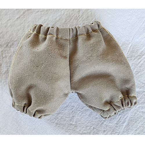 Duplo Pants with Pockets Dark Tan