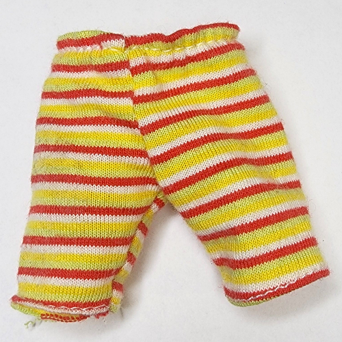 Duplo Pants with Red Stripes print White