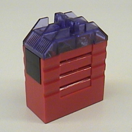 Light and Sound Brick 4 × 2 × 4 Siren with Trans-Purple Top Rot