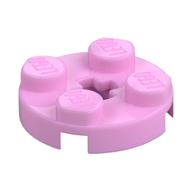 Plate Round 2 × 2 with Axle Hole Type 1 (+ Opening) Bright Pink