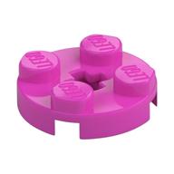Plate Round 2 × 2 with Axle Hole Type 1 (+ Opening) Dark Pink
