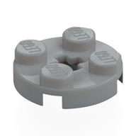 Plate Round 2 × 2 with Axle Hole Type 1 (+ Opening) Hellblaugrau