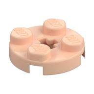Plate Round 2 × 2 with Axle Hole Type 1 (+ Opening) Hellnougat