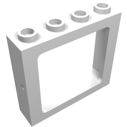 Window 1 × 4 × 3 Train with All Studs Hollow