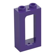 Fenster 1 × 2 × 3 Zug Dunkellila