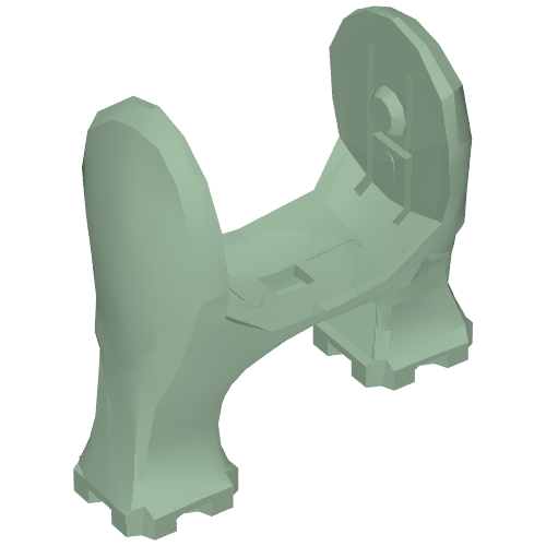 Animal / Creature Body Part, Dinosaur, Legs Short Sand Green