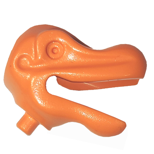 Animal Body Part, Dinosaur, Head, Small Orange