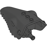 Animal Body Part, Dinosaur, Mosasaurus Head, Toothed with Pin Schwarz