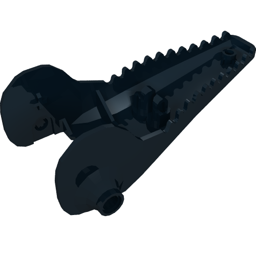 Animal Body Part, Dinosaur, Head Toothed, Jaw Bottom Black