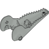 Animal Body Part, Dinosaur, Head Toothed, Jaw Bottom Light Gray