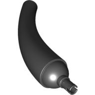 Animal / Creature Body Part, Tail / Neck, Base Section with Black Pin Black