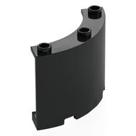 Panel 4 × 4 × 3 Quarter Cylinder Schwarz