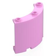 Panel 4 × 4 × 3 Quarter Cylinder Bright Pink
