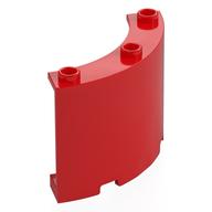 Panel 4 × 4 × 3 Quarter Cylinder Red