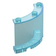 Panel 4 × 4 × 3 Quarter Cylinder Trans-Light Blue