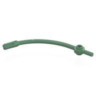 Bar Curved with Axle End and 1 × 1 Round Plate Sand Green