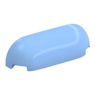 Stein rund, gebogen dreifach 1 × 4 × 1 Leuchtendes Hellblau