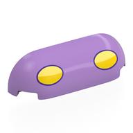 Brick Round, Curved Triple 1 × 4 × 1 with Yellow Ovals / Headlights print Mittellavendel