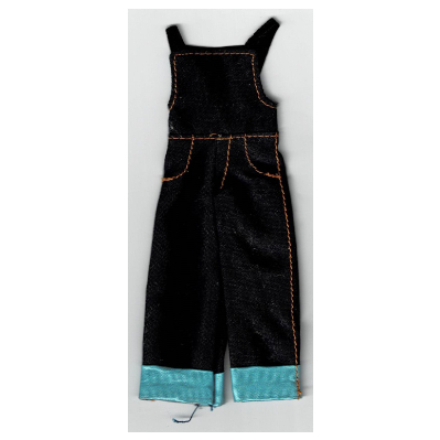 Scala, Overalls with Light Blue Bottom Cuffs Dark Blue