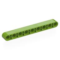 Technic Lochbalken 1 × 9 dick Limette