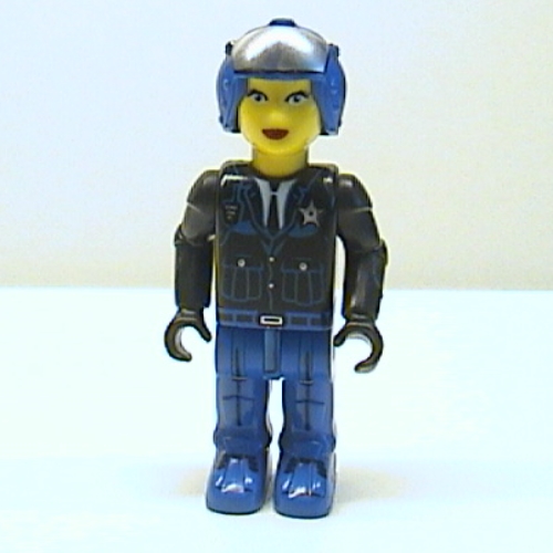 Juniors Midifig, Police - Blue Legs, Black Jacket, Blue Helmet [Female] Black