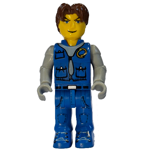 Juniors Midifig, Jack Stone, Blue Jacket, Blue Pants, Gray Shirt Blue