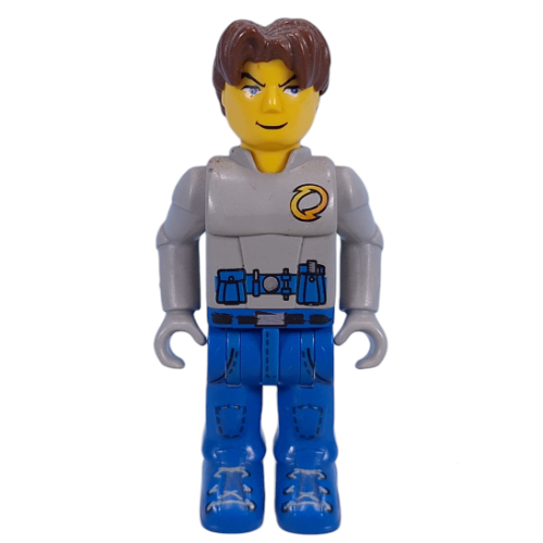 Juniors Midifig, Jack Stone, Gray Jacket, Blue legs Hellgrau