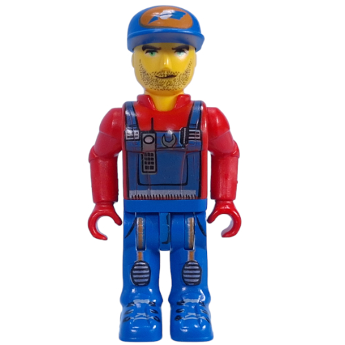 Juniors Midifig, Crewman with Blue Overalls, Red Shirt Rot