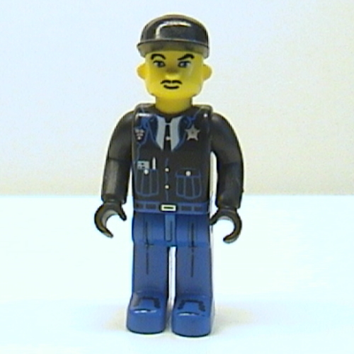 Juniors Midifig, Police - Blue Legs, Black Jacket, Black Cap Black