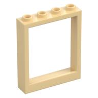 Door Frame 1 × 4 × 4, no Holes Beige
