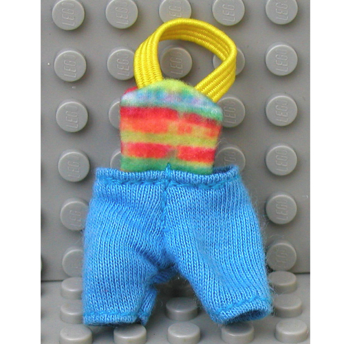 Scala, Baby Dungarees with Rainbow Top Blue