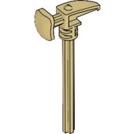 Large Figure Weapon Sword, Long Axle Hammer 1 × 10 Beige