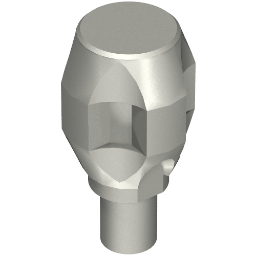 Weapon Grenade, Blunt Tip Flat Silver
