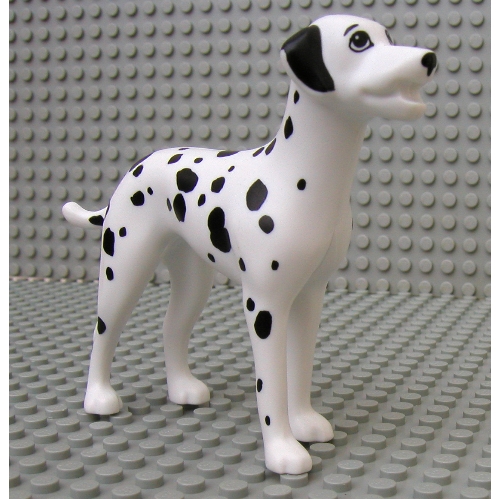 Scala, Animal, Dog (Domino) Dalmatian with Black Ears Weiß