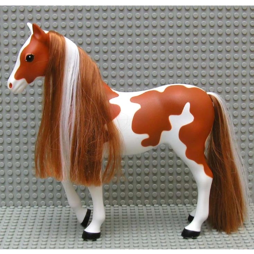 Scala, Animal, Horse Indie with Pinto Markings Print White