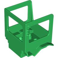 Duplo Backhoe Tractor Cabin Green