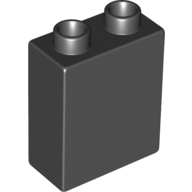 Duplo Brick 1 × 2 × 2 Black