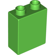 Duplo Stein 1 × 2 × 2 Hellgrün
