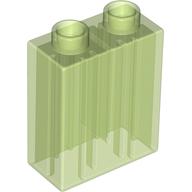 Duplo Brick 1 × 2 × 2 Trans-Light Bright Green