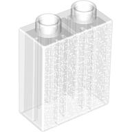 Duplo Brick 1 × 2 × 2 Glitter Trans-Clear