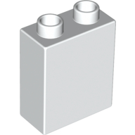 Duplo Brick 1 × 2 × 2 White
