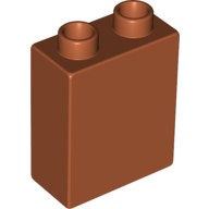Duplo Stein 1 × 2 × 2 Dunkelorange