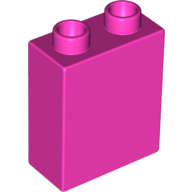 Duplo Stein 1 × 2 × 2 Dunkelrosa