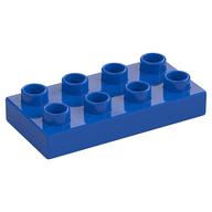 Duplo Plate 2 × 4 Blue