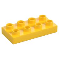 Duplo Platte 2 × 4 Gelb