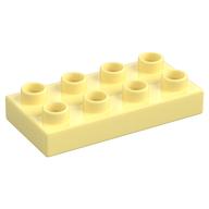 Duplo Plate 2 × 4 Bright Light Yellow