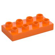 Duplo Platte 2 × 4 Orange