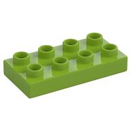 Duplo Platte 2 × 4 Limette