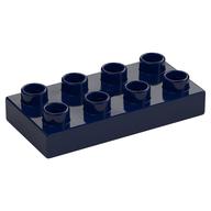 Duplo Platte 2 × 4 Dunkelblau