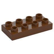 Duplo Platte 2 × 4 Rotbraun